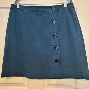 Ann Taylor‎ A-line Skirt Skirt Five Button Detail Size 14 GUC